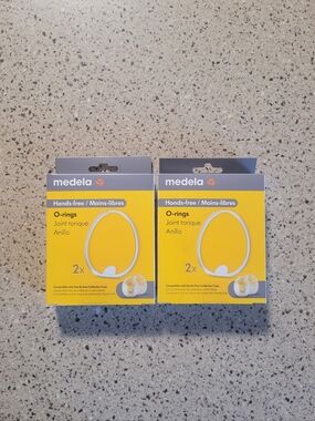 2 (2-Pks) Medela Hands-Free O-Rings For Collection Cups, NEW Replacement Parts